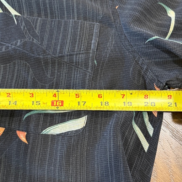 Men's Black and Orange Casual Button Down Shirt - Picture 6 of 8